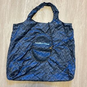 See by Chloe foldable shopping tote with zipper 🖤
